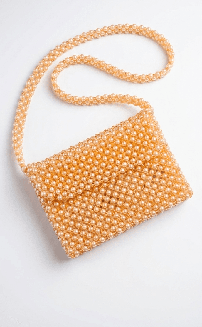 Simple Golden Handmade Purse – Medium size